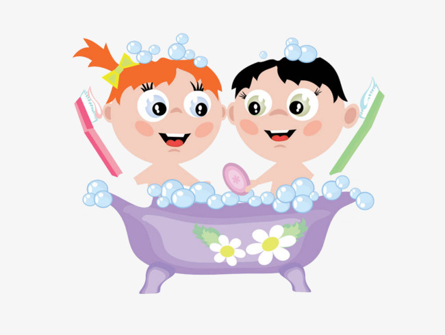 Child Taking A Shower Bath Png - Two Children Taking A Bath, Take A Shower, Bath, Wash Png Image And, Transparent background PNG HD thumbnail