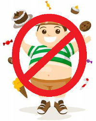 Picture Of A Boy With Prohibited Food Prevention Of Childhood Obesity - Childhood Obesity, Transparent background PNG HD thumbnail