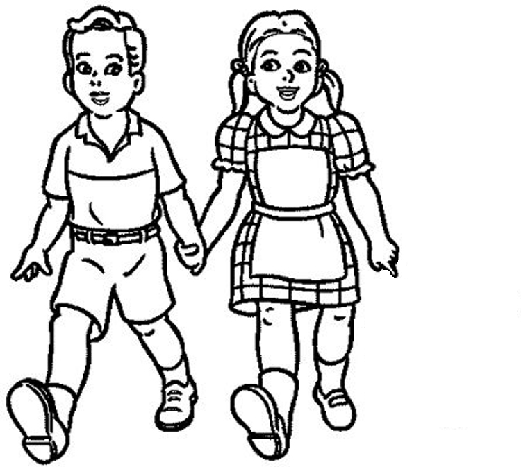 School Children Clipart Black And White Craft Projects, Black And. - Children At School Black And White, Transparent background PNG HD thumbnail