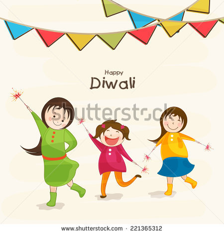 Children Celebrating Diwali Png - Little Cute Kids Holding Fire Crackers And Stylish Text Of Diwali For Diwali Celebration On Beige, Transparent background PNG HD thumbnail