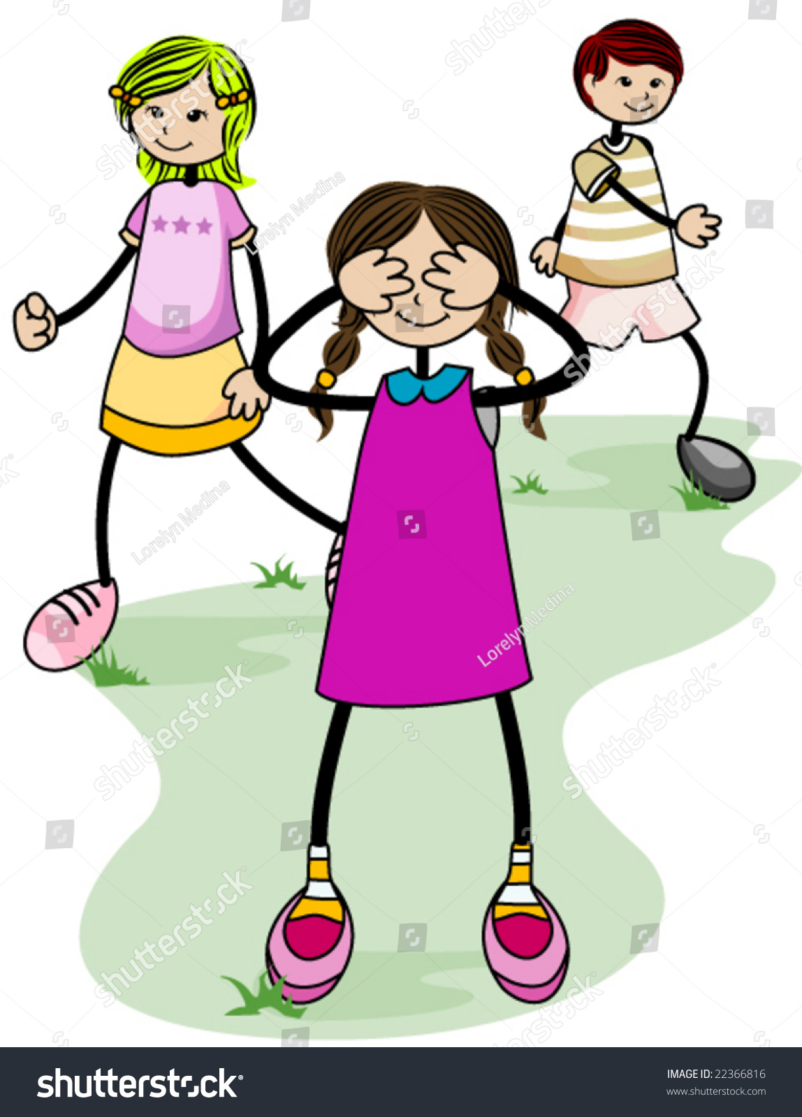 Hide And Seek   Vector - Children Playing Hide And Seek, Transparent background PNG HD thumbnail