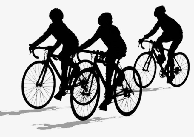 Bike Silhouette For Kids, Bike Silhouette, Ride On A Bicycle, Children Riding Bicycles - Children Riding Bikes, Transparent background PNG HD thumbnail