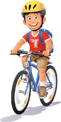 Bikes And Bicycles   Boy Riding Bike | Clipart - Children Riding Bikes, Transparent background PNG HD thumbnail