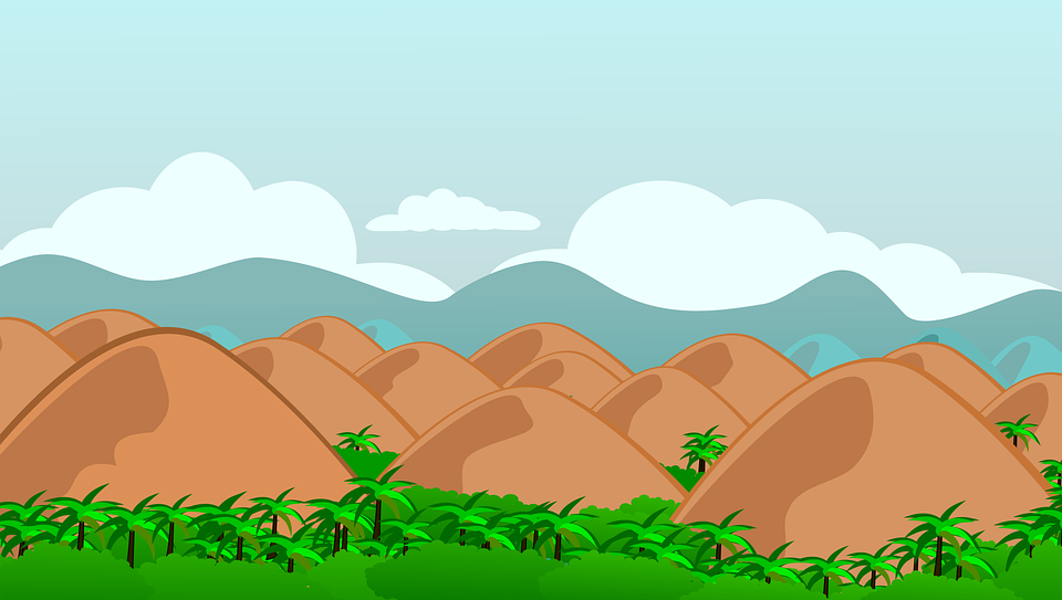 Chocolate Hill Png Black And White - Chocolate Hills Clipart Black And White 1, Transparent background PNG HD thumbnail