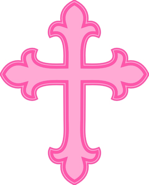 Pink Cross Clip Art   Pink Cross Png Hd - Christening, Transparent background PNG HD thumbnail