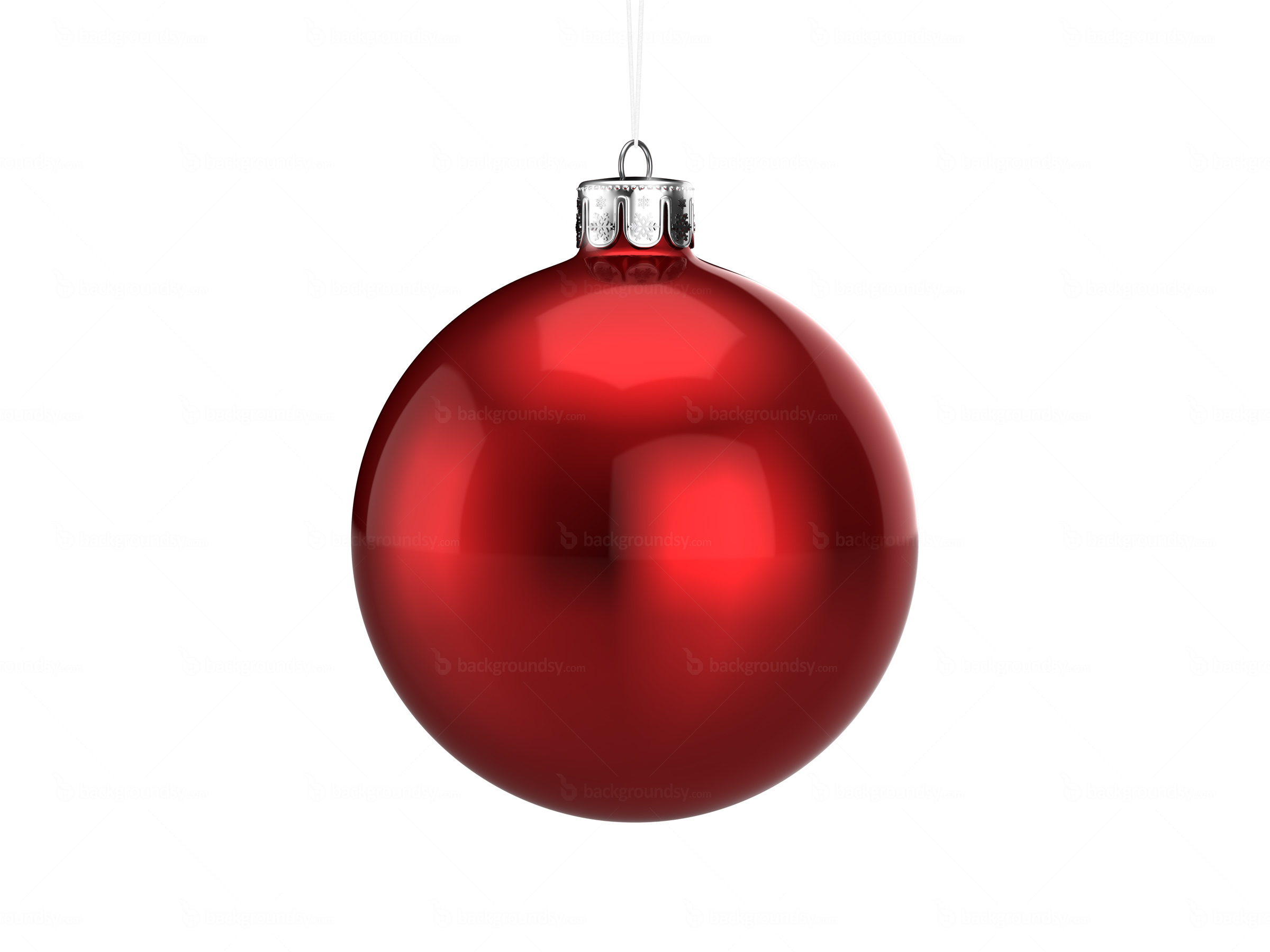 Red Christmas Ball - Christmas Ball, Transparent background PNG HD thumbnail