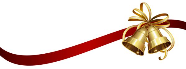 Christmas Bells With Ribbon Transparent Png Clip Art Image |   Borders, Frames, Elements Christmas Png | Pinterest | Clip Art - Christmas Bell, Transparent background PNG HD thumbnail