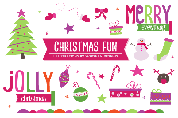 Fun Christmas Clipart - Christmas Fayre, Transparent background PNG HD thumbnail