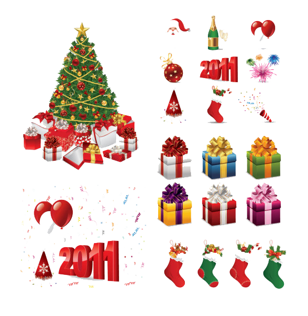 Christmas Elements Png Hd - Christmas, Transparent background PNG HD thumbnail