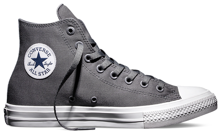 New Thunder Grey Converse Chuck Taylor Ii All Stars For Fall 2015/2016   Redesigned - Chuck Taylor, Transparent background PNG HD thumbnail