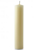 1 1/2 X 15 Inch Ivory Beeswax Candle - Church Candles, Transparent background PNG HD thumbnail