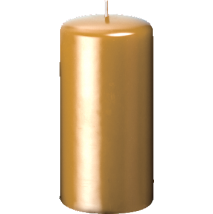 80 X 150Mm Gold / Silver Pillar Candles (Case 12) - Church Candles, Transparent background PNG HD thumbnail