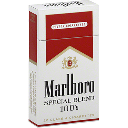 Marlboro Cigarettes, Filter, Special Blend, 100U0027S, Flip Top Box - Cigarette Pack, Transparent background PNG HD thumbnail