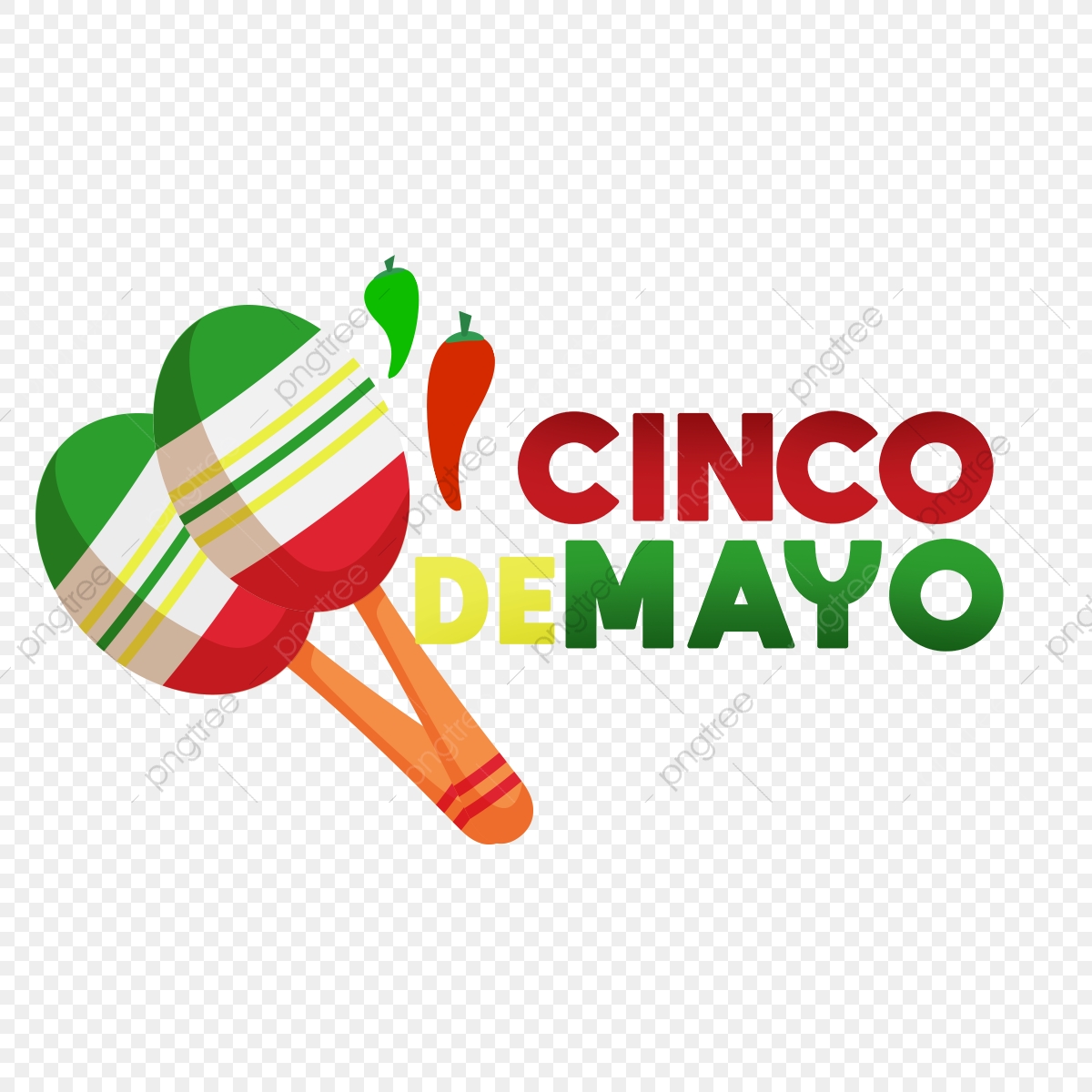 Cinco De Mayo Design Element, Mayo, Cinco, Fiesta Png Transparent Pluspng.com  - Cinco de Mayo, Transparent background PNG HD thumbnail