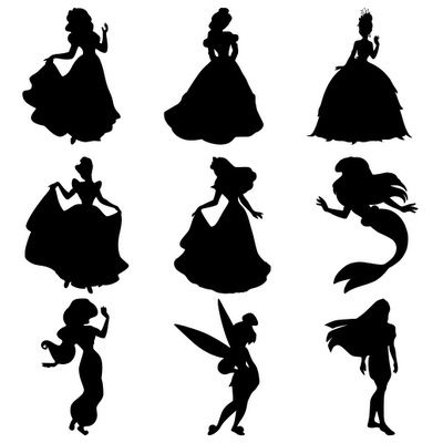 Princess Silhouette By Sandra.torres.18 Cute To Be Printed On Bright Paper With - Cinderella Silhouette, Transparent background PNG HD thumbnail