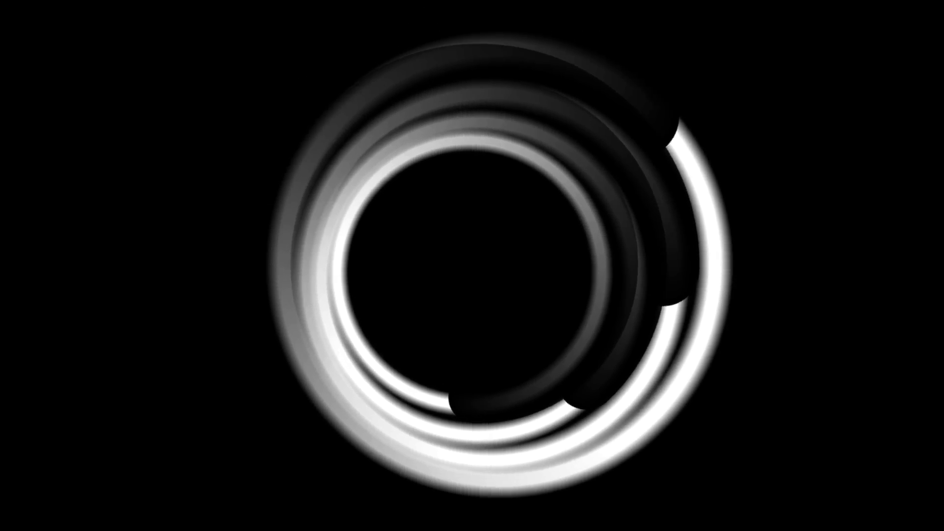 White Swirl Shape Logo On Black Background. Video Corporate Animation Hd 1920X1080 Motion Background   Videoblocks - Circle Shape, Transparent background PNG HD thumbnail