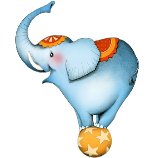 Circus Elephant Cliparts #2612943 - Circus, Transparent background PNG HD thumbnail