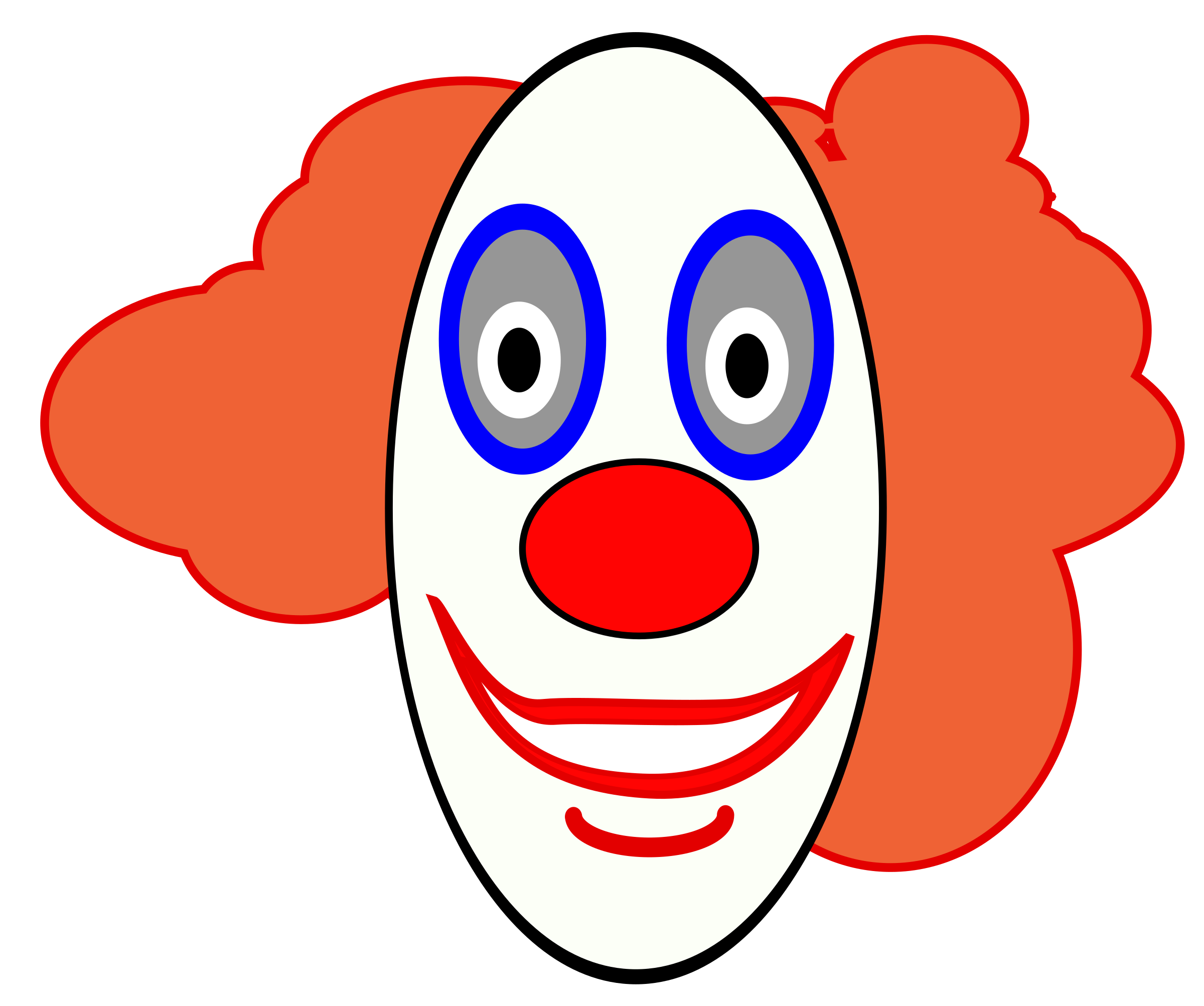 Big Image (Png) - Circus Joker Face, Transparent background PNG HD thumbnail