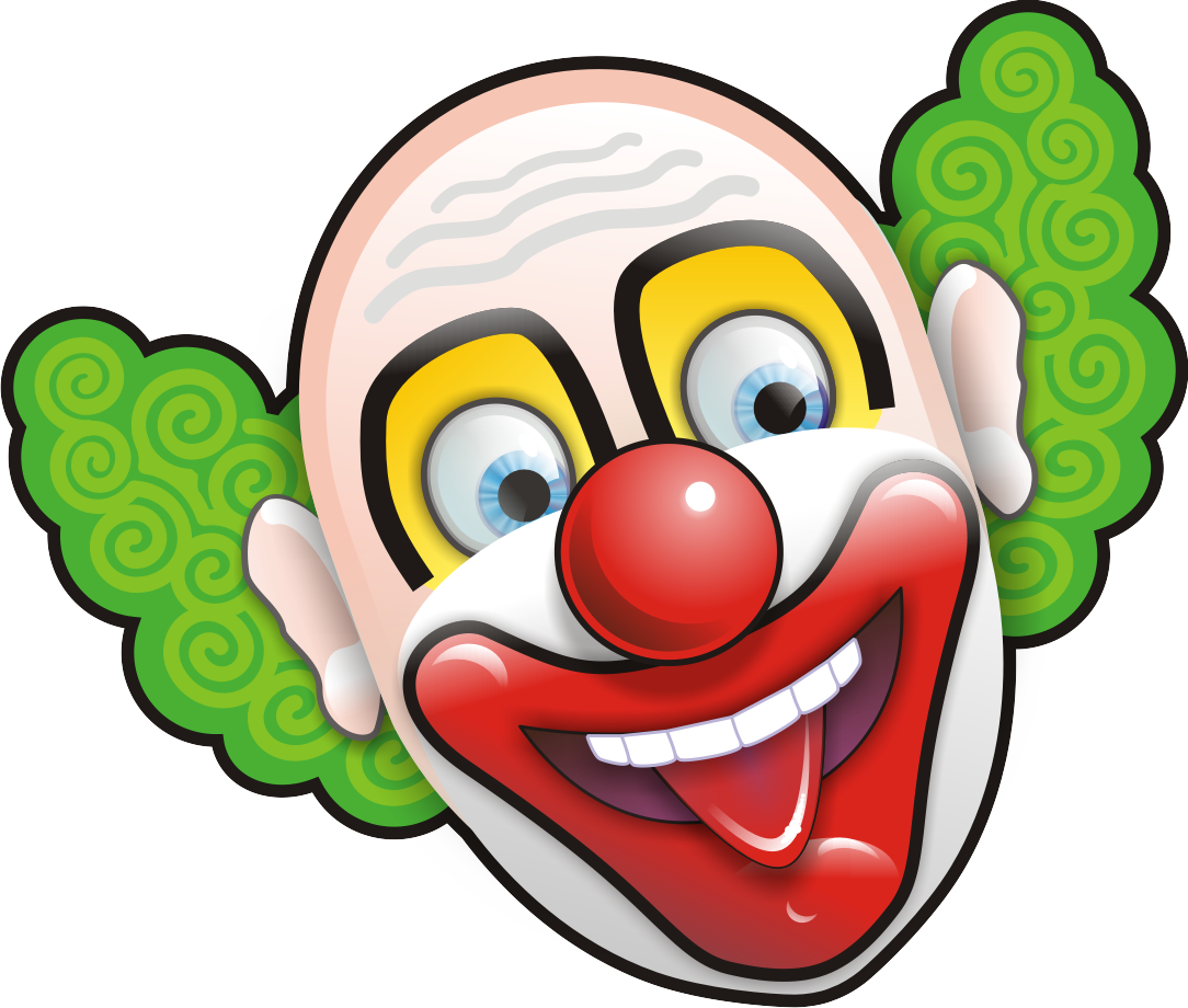 Clowns - Circus Joker Face, Transparent background PNG HD thumbnail