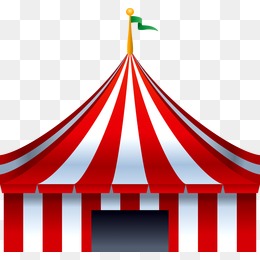 Circus Tent - Circus, Transparent background PNG HD thumbnail