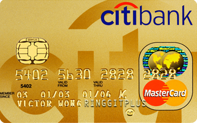 Citibank Gold Mastercard Credit Card - Citibank, Transparent background PNG HD thumbnail