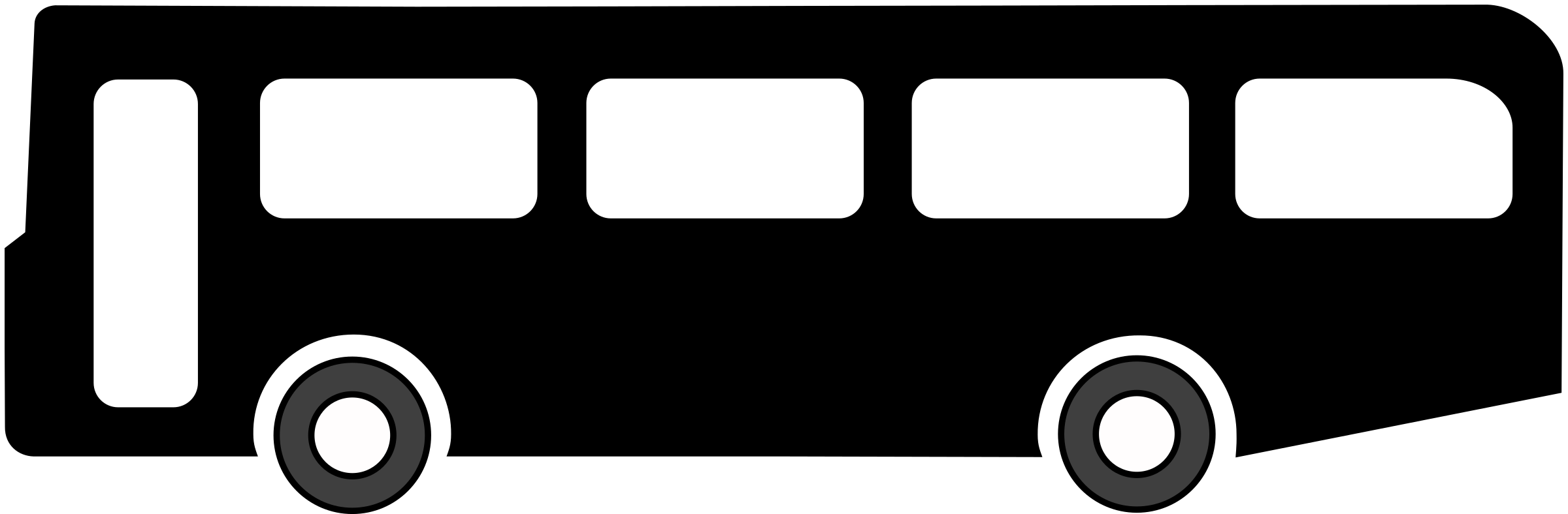 This Free Icons Png Design Of Bus Symbol Black Hdpng.com  - City Bus Black And White, Transparent background PNG HD thumbnail