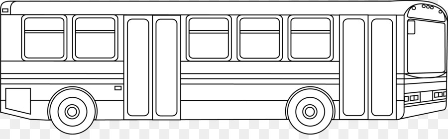 Transit Bus Coloring Book School Bus Page   City Bus Cliparts - City Bus Black And White, Transparent background PNG HD thumbnail