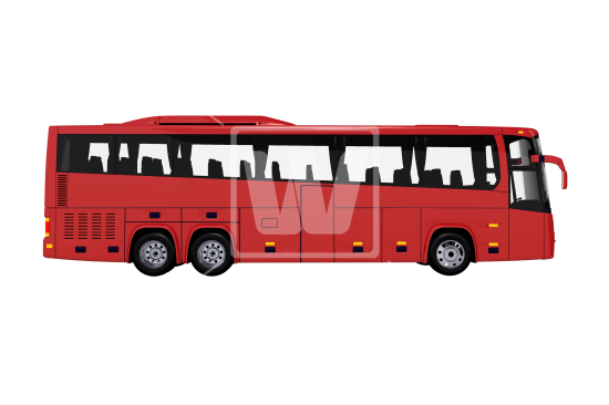City Bus Side View Png - Tour Bus Side View Png, Transparent background PNG HD thumbnail