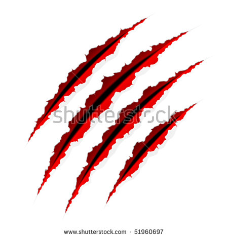 Claws Scratches. Vector. Easy To Place On Different Color Or Background. - Claw Scratch, Transparent background PNG HD thumbnail