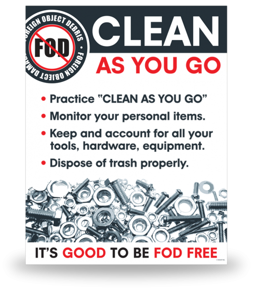 Fod Sign 11X14 Clean As You Go - Clean As You Go, Transparent background PNG HD thumbnail