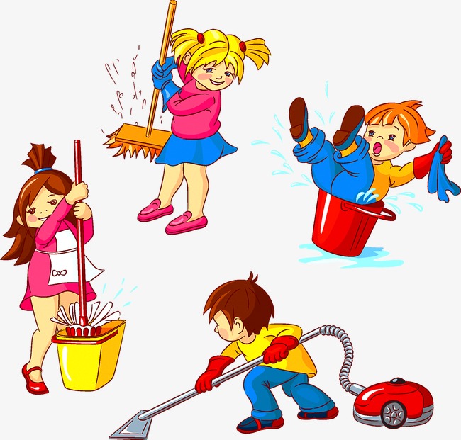 Children Clean Cleaning, Child, Clean, Cleaning Png And Vector - Cleaning A Room, Transparent background PNG HD thumbnail