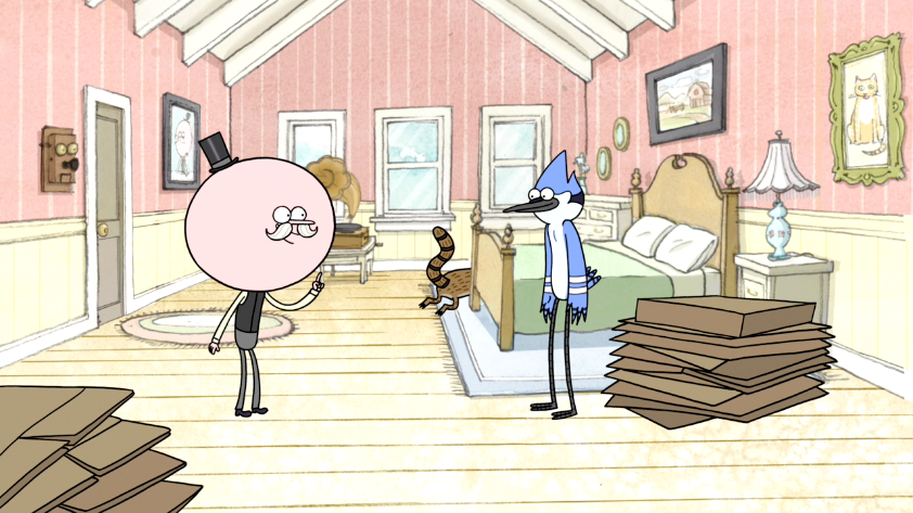 S3E04.001 Mordecai And Rigby Cleaning Popsu0027 Room.png - Cleaning A Room, Transparent background PNG HD thumbnail