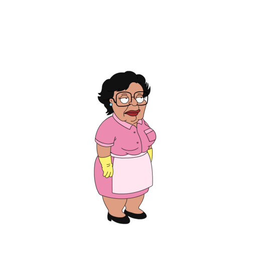Consuela  - Cleaning Lady, Transparent background PNG HD thumbnail