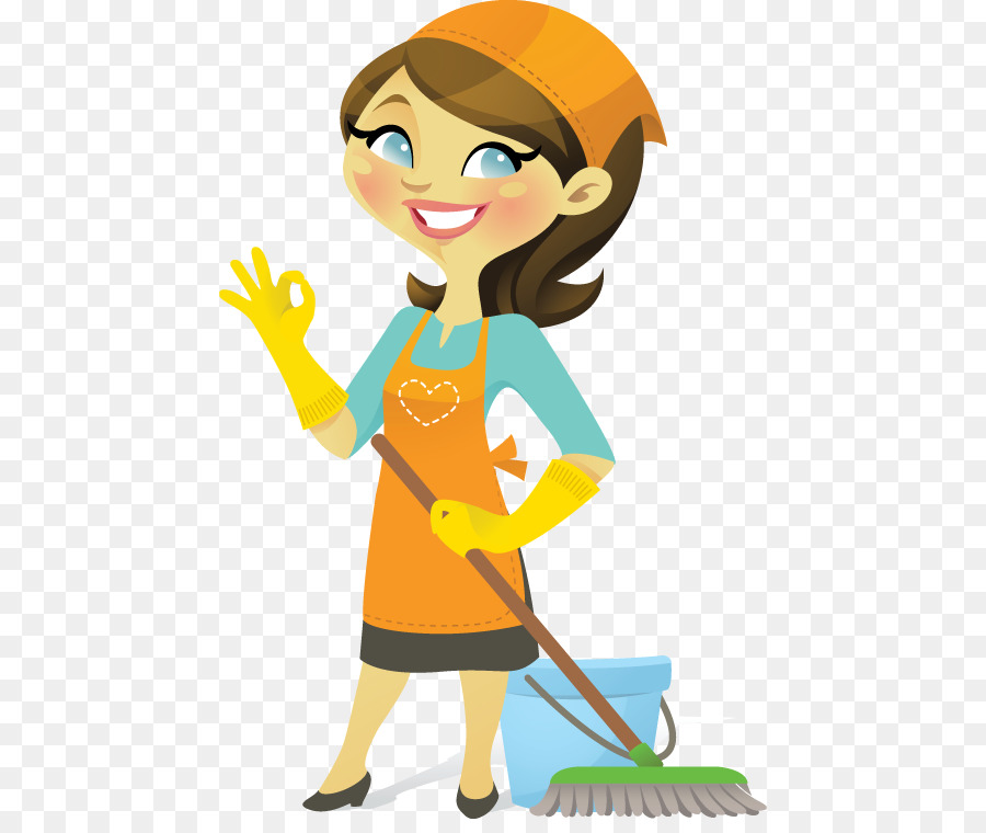 Domestic Worker Cleaner Housekeeping Cleaning Clip Art   Clean Girl Cliparts - Cleaning Lady, Transparent background PNG HD thumbnail
