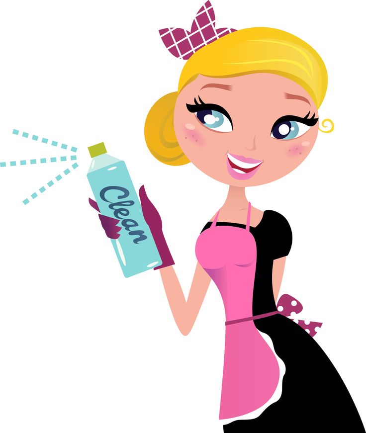 Maid Service Illustration - Cleaning Lady, Transparent background PNG HD thumbnail