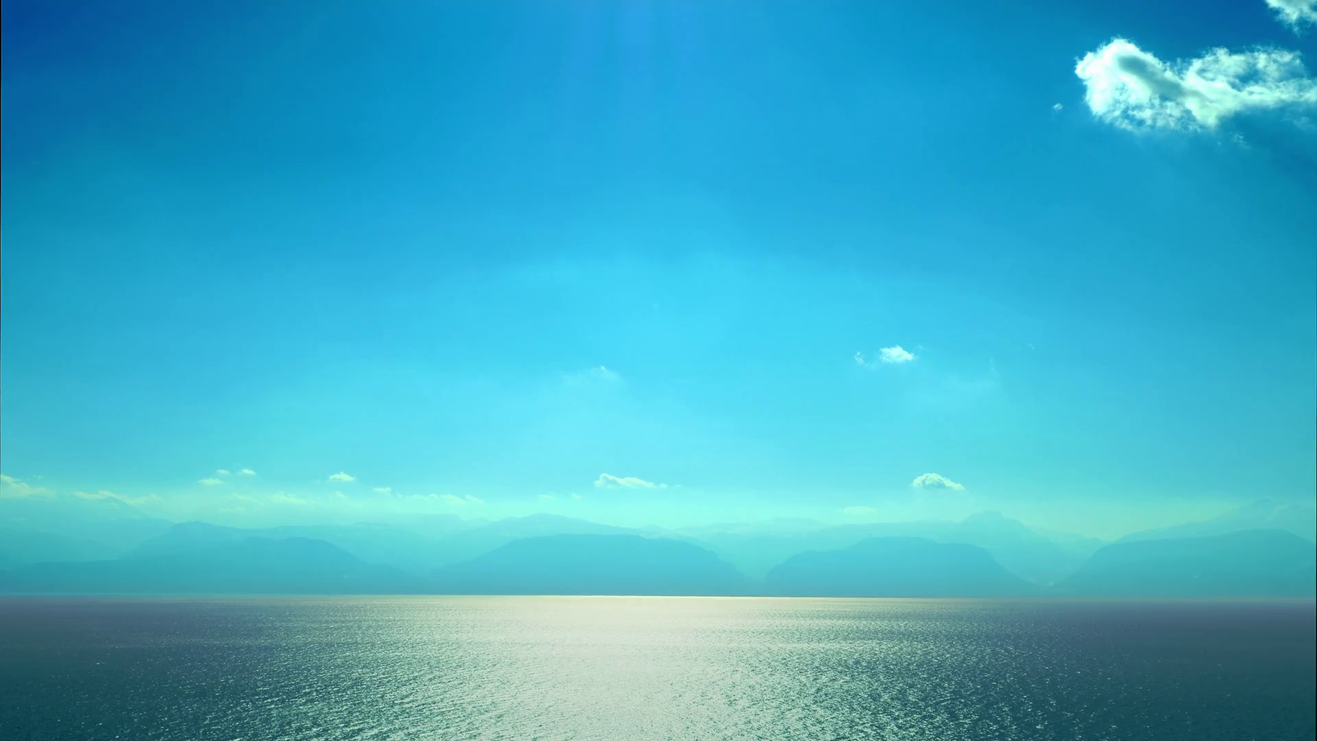 Beautiful Mediterranean Simple Scenery Clear Blue Sky Water Ripple Reflection Serene Sea Seascape Greece Sunny Day Vista Stock Video Footage   Videoblocks - Clear Blue Sky, Transparent background PNG HD thumbnail