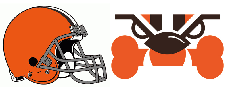 Cleveland Browns. Brandflakesforbreakfast: Redesigned Nfl Team Logos - Cleveland Browns Vector, Transparent background PNG HD thumbnail