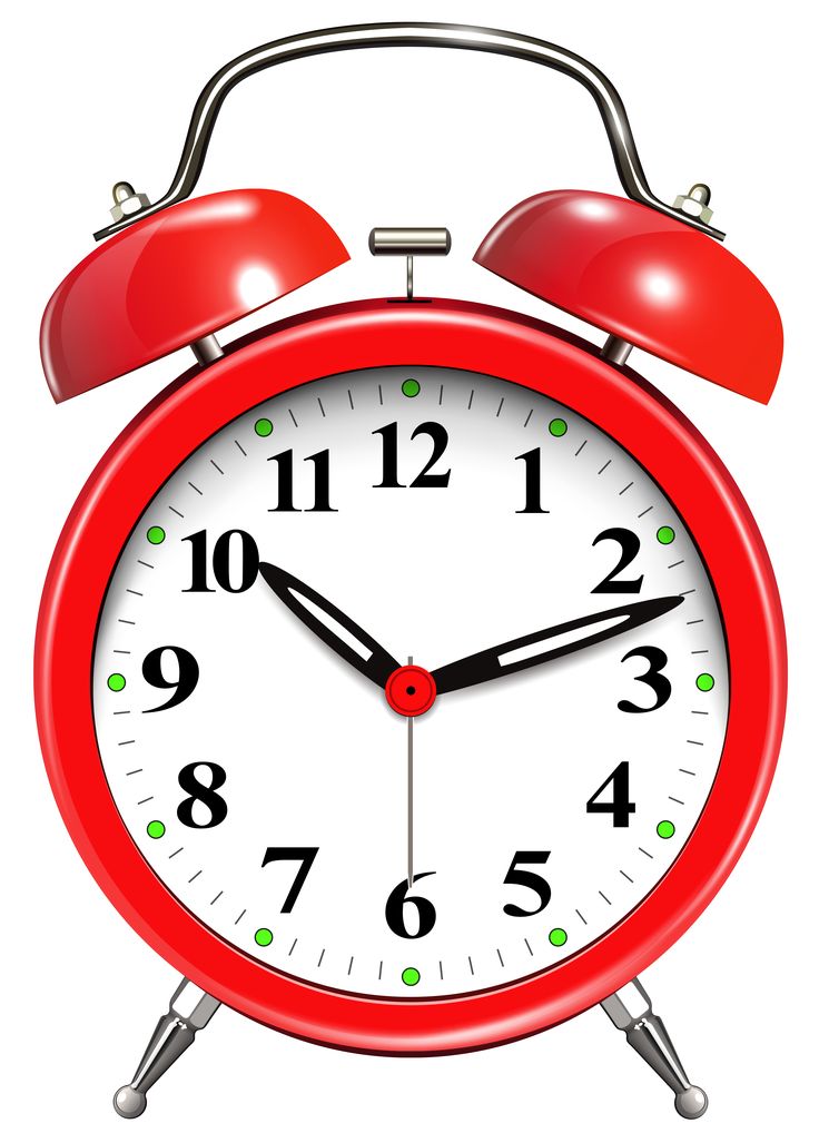 Alarm Clock Red Png Clip Art - Clock, Transparent background PNG HD thumbnail