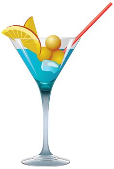 Blue Cocktail Png Clipart - Cocktail, Transparent background PNG HD thumbnail