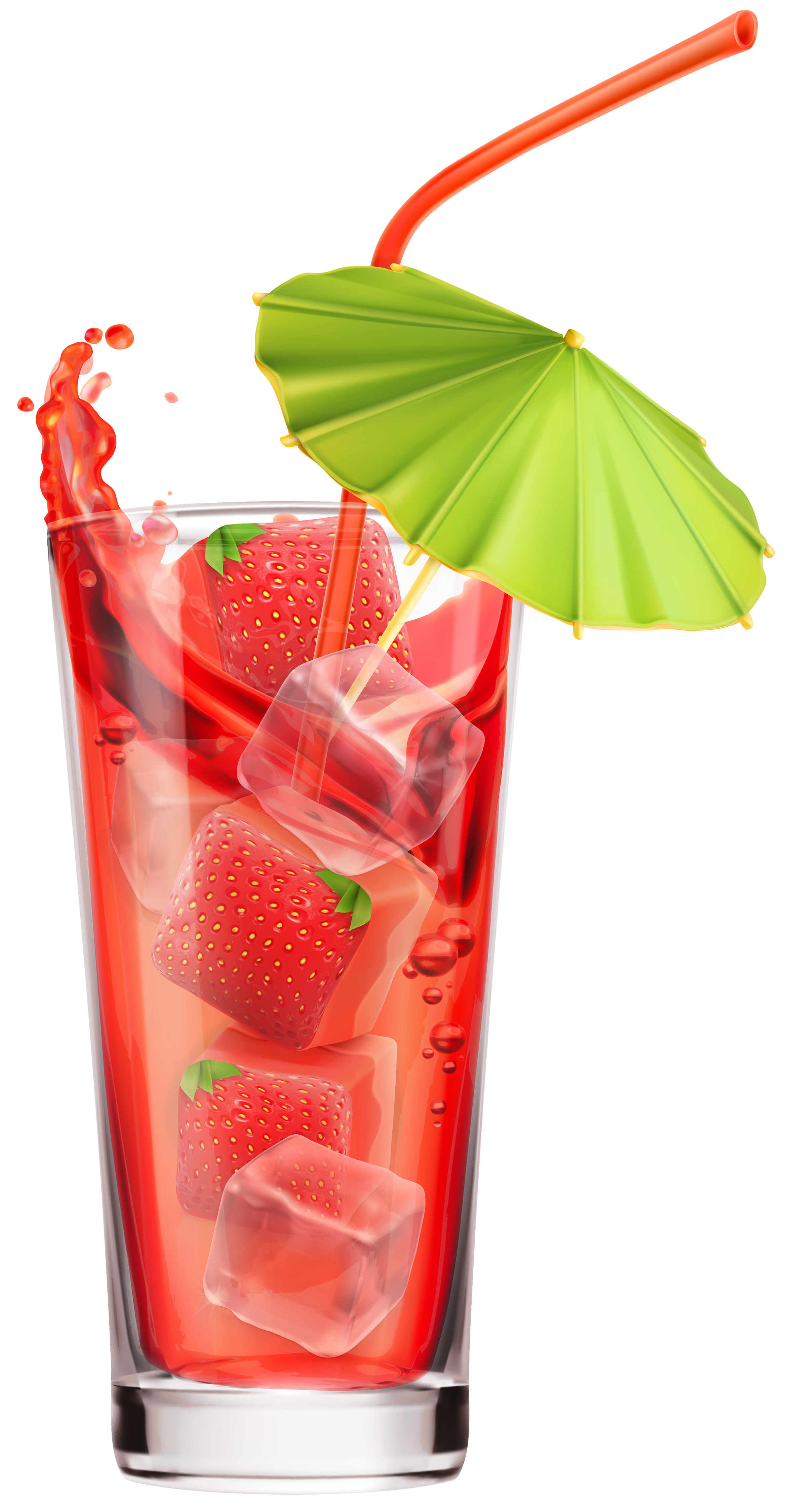 Strawberry Cocktail Png Clipart Image - Cocktail, Transparent background PNG HD thumbnail
