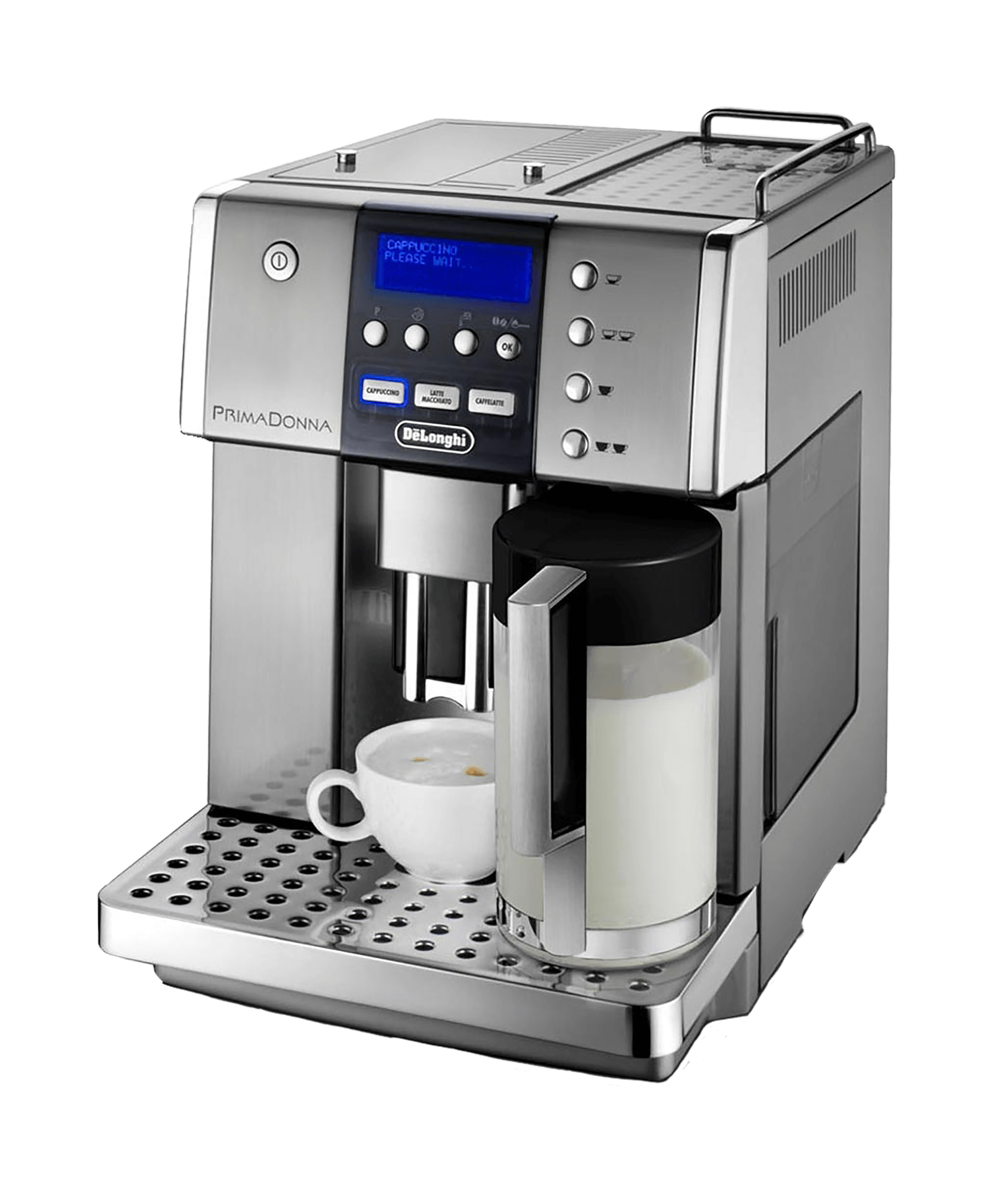 Delonghi Prima Donna Coffee Machine - Coffee Machine, Transparent background PNG HD thumbnail