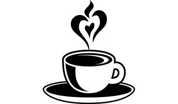 Coffee Cup #4 Heart Steam Java Roasted Brew Mug Tea Drink Company Logo .svg .eps .png Digital Clipart Vector Cricut Cut Cutting Download - Coffee Mug With Heart, Transparent background PNG HD thumbnail