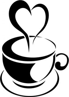 Coffee Cups Clipart Heart Coffee Cup Clip Art - Coffee Mug With Heart, Transparent background PNG HD thumbnail