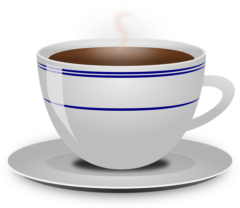 Coffee, Cup, Drink, Food, Hot, Beverage, Saucer, Steam - Coffeemug, Transparent background PNG HD thumbnail