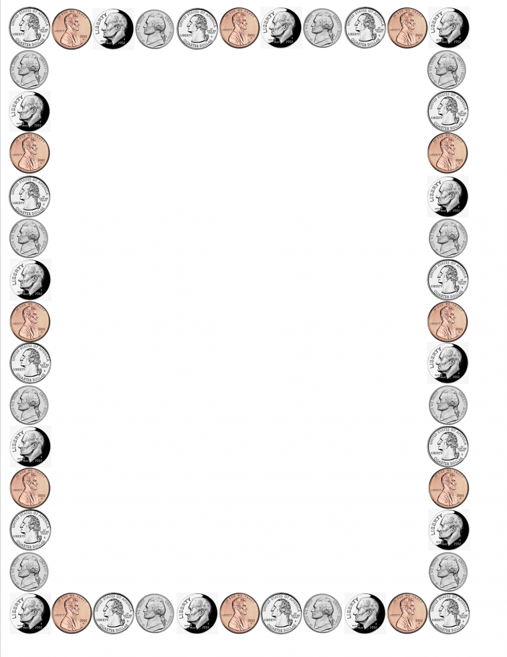 Coin Border Clipart - Coin Border, Transparent background PNG HD thumbnail
