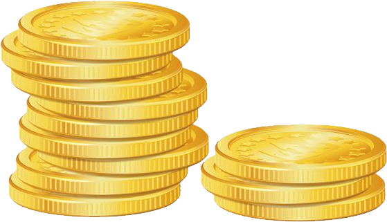 Gold Coins Png Image - Coin, Transparent background PNG HD thumbnail