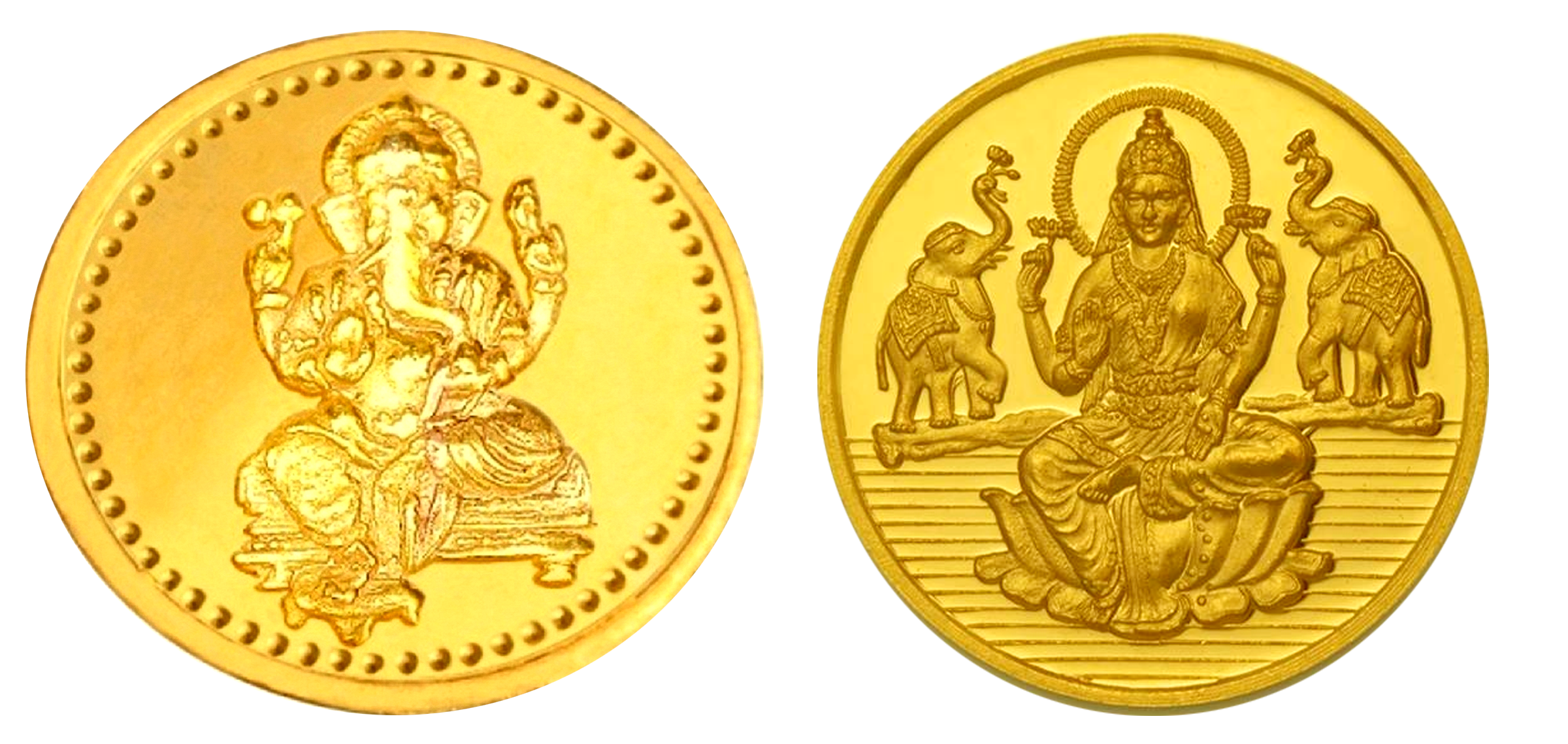 Lakshmi Gold Coin PNG Pic