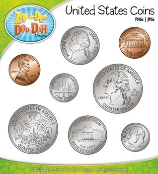 United States Coins U2014 Come In Color And Black U0026 White - Coins For Teachers, Transparent background PNG HD thumbnail