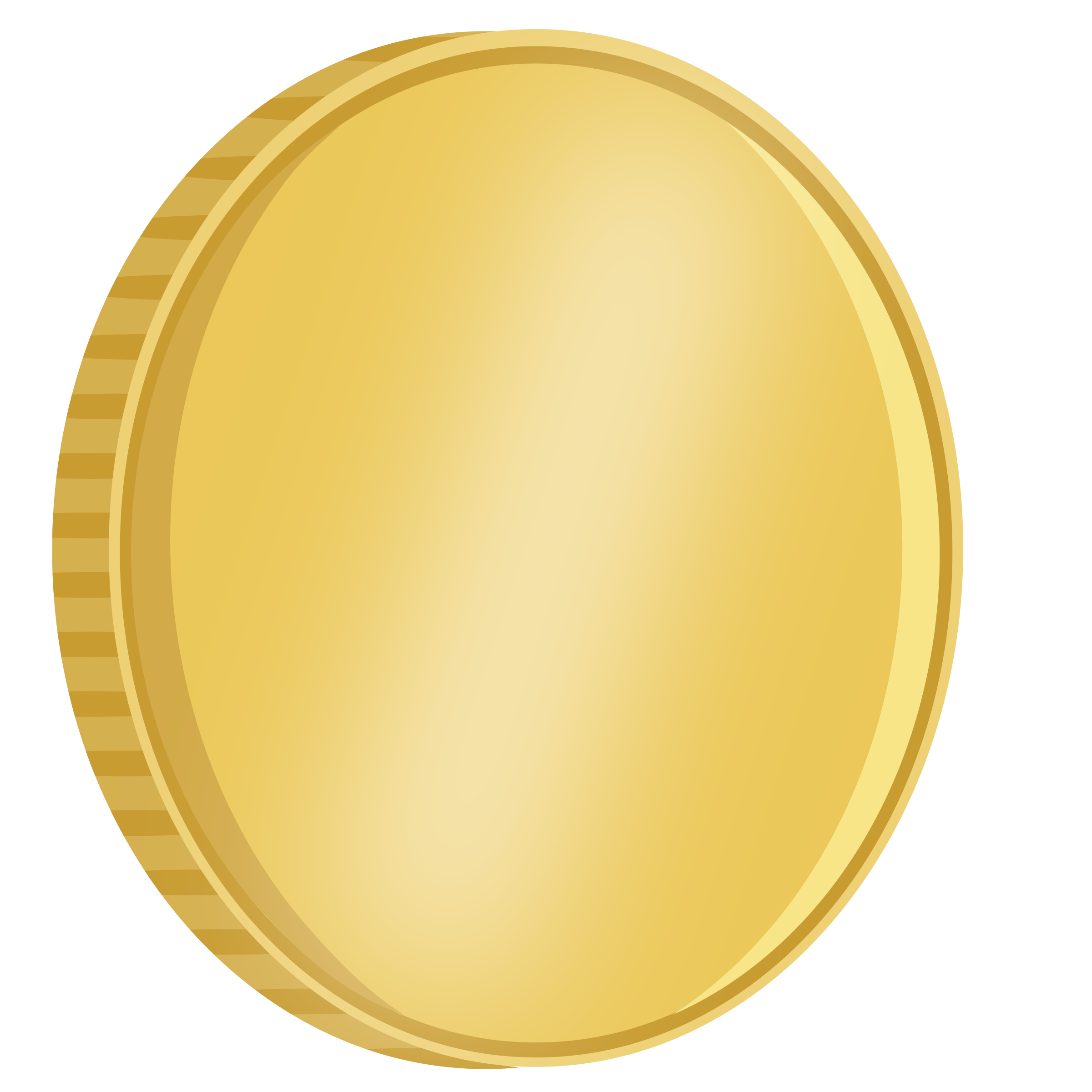 Lakshmi Gold Coin PNG File - 