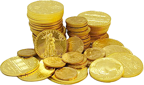 Silver Coins PNG Transparent 